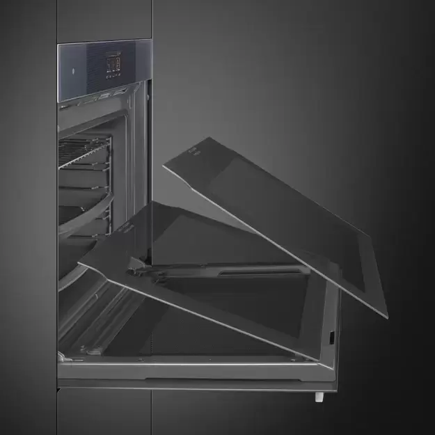 SMEG SOP6104TPG Многофункциональный духовой шкаф с пиролизом, 60 см, 10 функций, цвет Neptune Grey