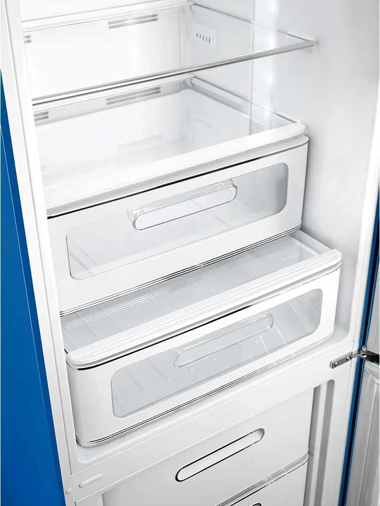 SMEG FAB32RBE6 Отдельностоящий двухдверный холодильник, стиль 50-х годов, 60 см, синий , No-frost, п