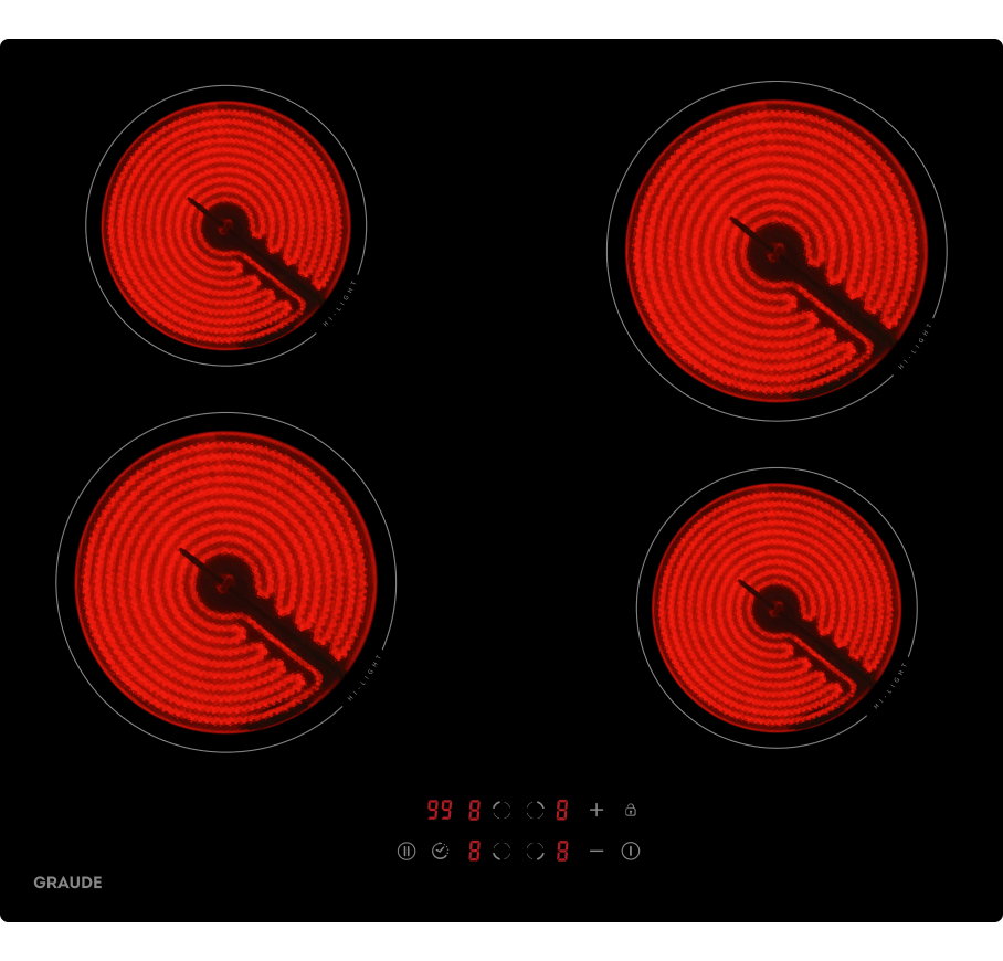 Стеклокерамическая варочная панель Premium Graude EK 60.0 S