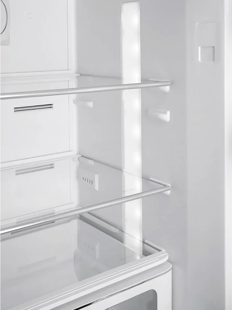 SMEG FAB32RBL6 Отдельностоящий двухдверный холодильник, стиль 50-х годов, 60 см, черный, No-frost, п