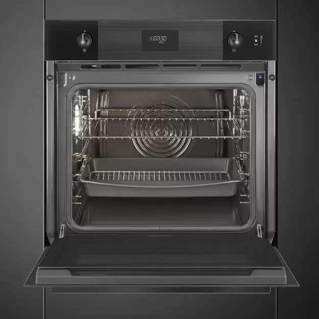 SMEG SOP6101S2B3 Многофункциональный духовой шкаф с пиролизом и пароувлажнением, 60 см, 11 функций, 