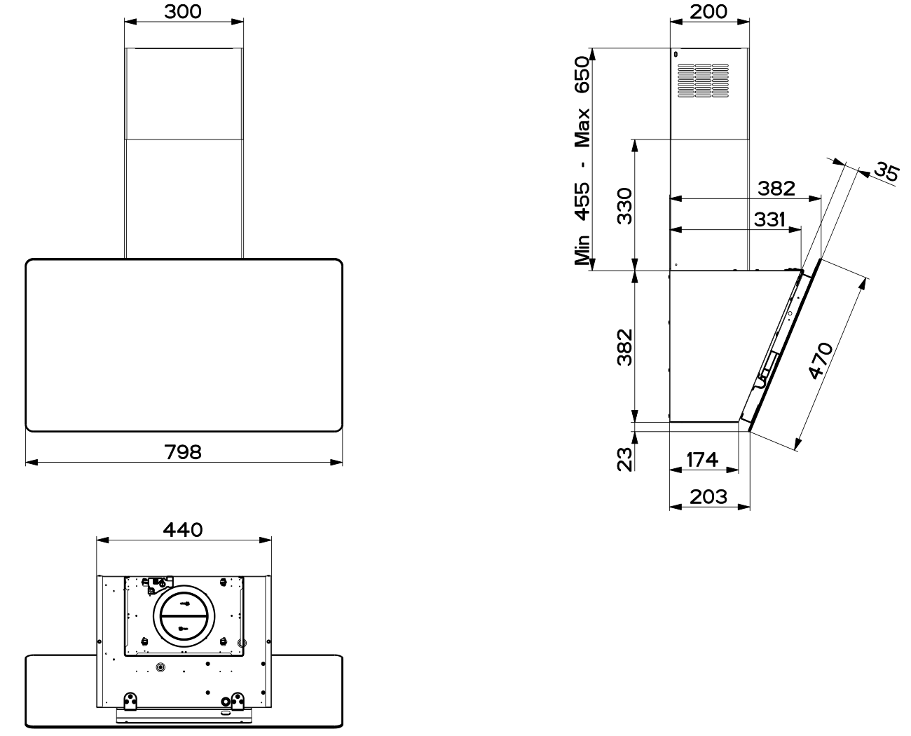 Вытяжка настенная Faber V-AIR KL A80