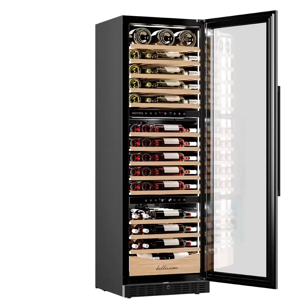 Винный шкаф компрессорный встраиваемый Meyvel MV98-KBT3 (Slim)